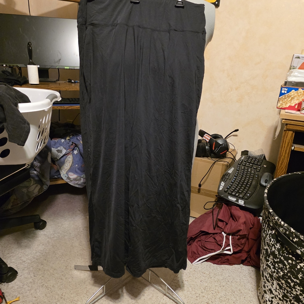 Chic Black Wide Leg Women's Pants